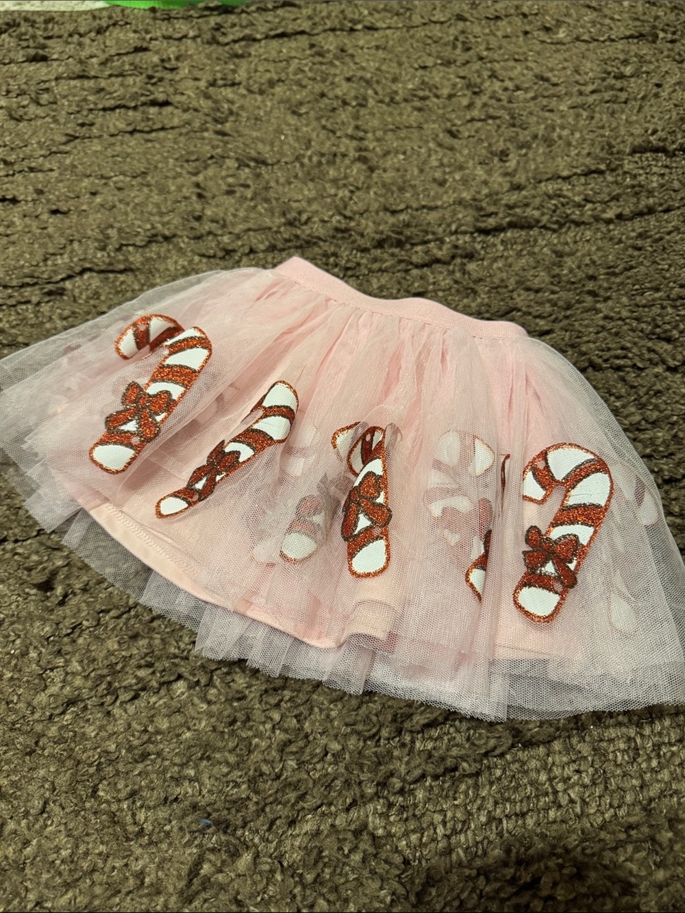 Bluey Candy Cane Christmas Skirt